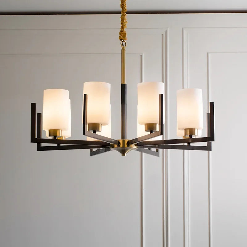 lámpara colgante estilo chino retro led diseño de lujo suspensión luminaria