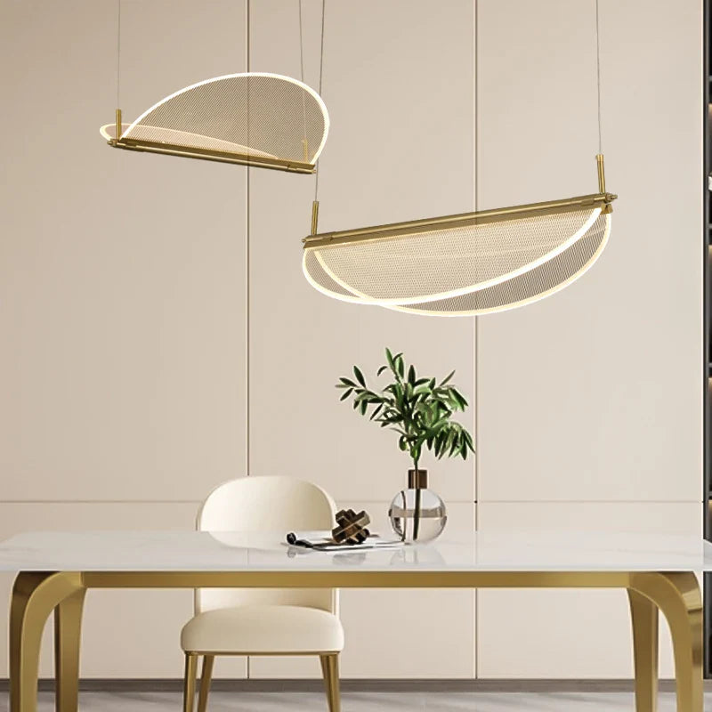 lámpara colgante rectangular minimalista creativa con ángulo ajustable