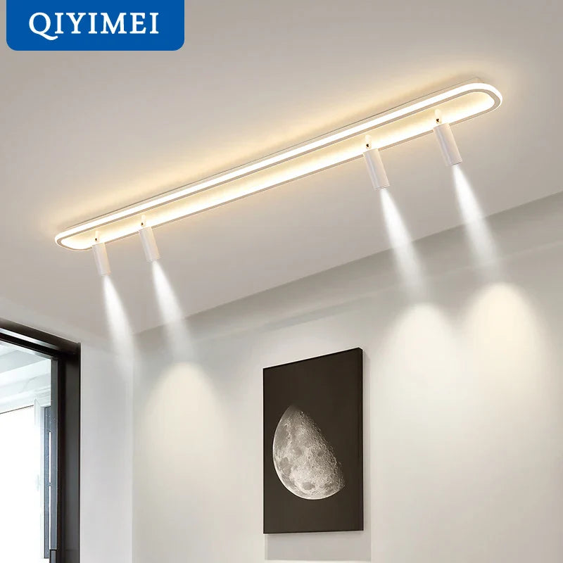 lámpara LED moderna para iluminación interior con atenuación larga