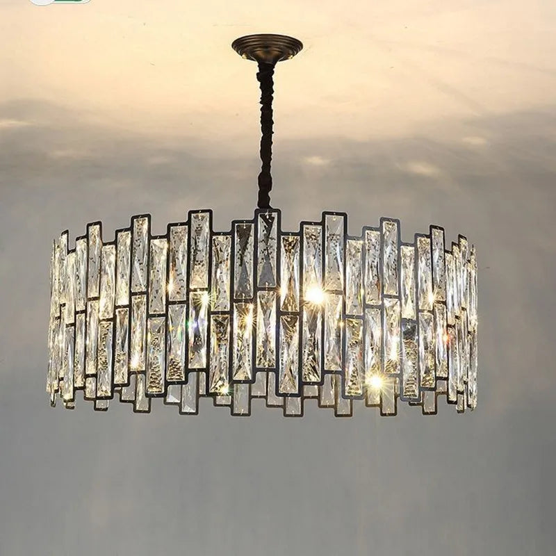 Lámpara de diseño de cristal luminosa y elegante