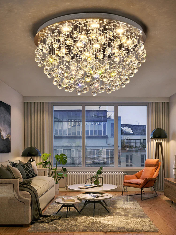 lámpara de cristal moderna para una iluminación de lujo