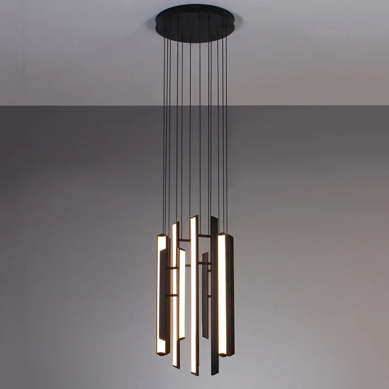 lámpara colgante nórdica de lujo minimalista para interior