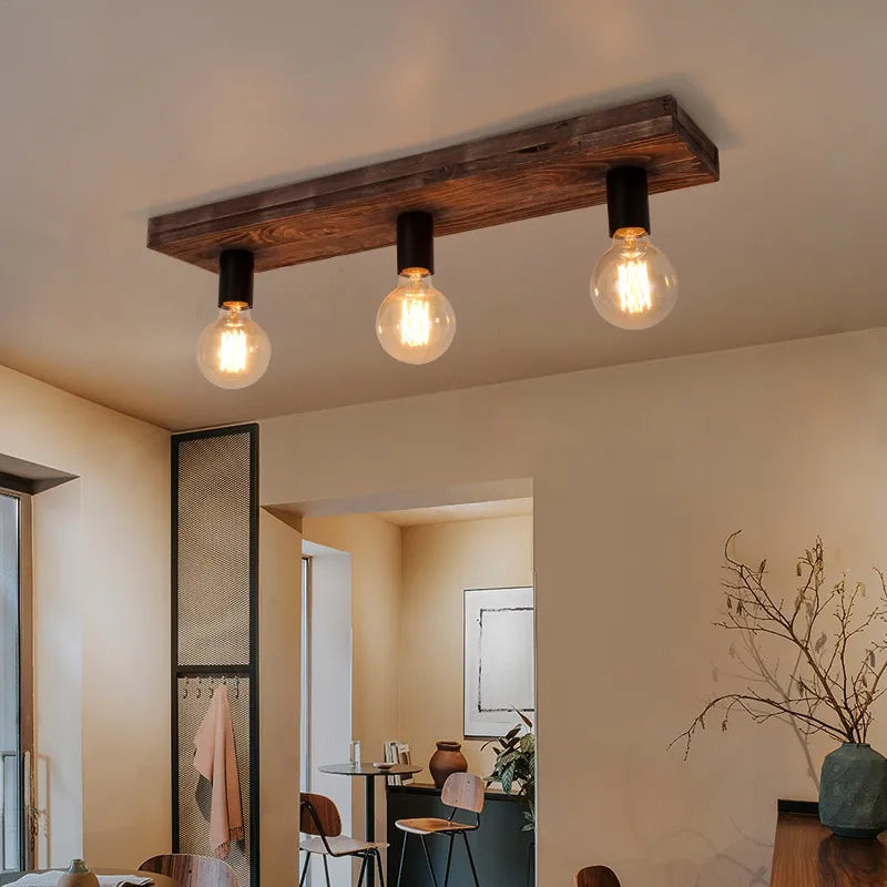 Diseño de madera vintage elegante y luminoso