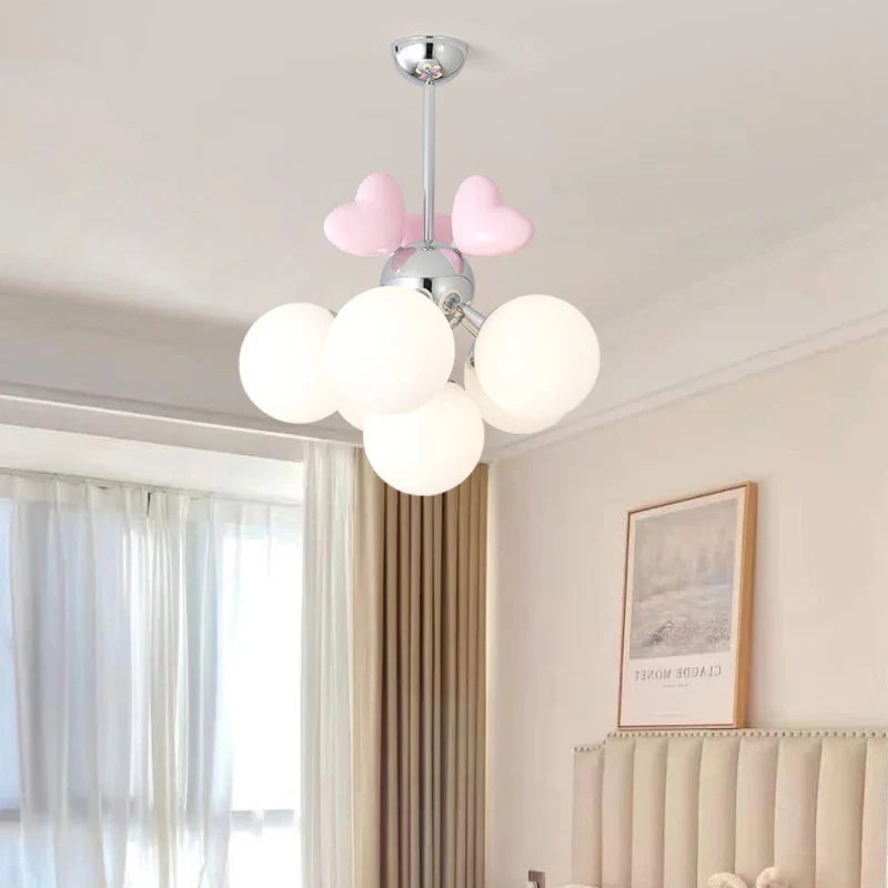 lustre moderno para habitación infantil estilo princesa cálido