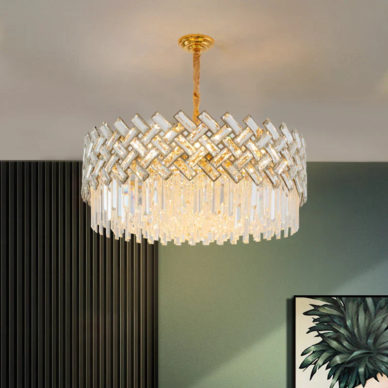 Lámpara de cristal diseño lujo moderno