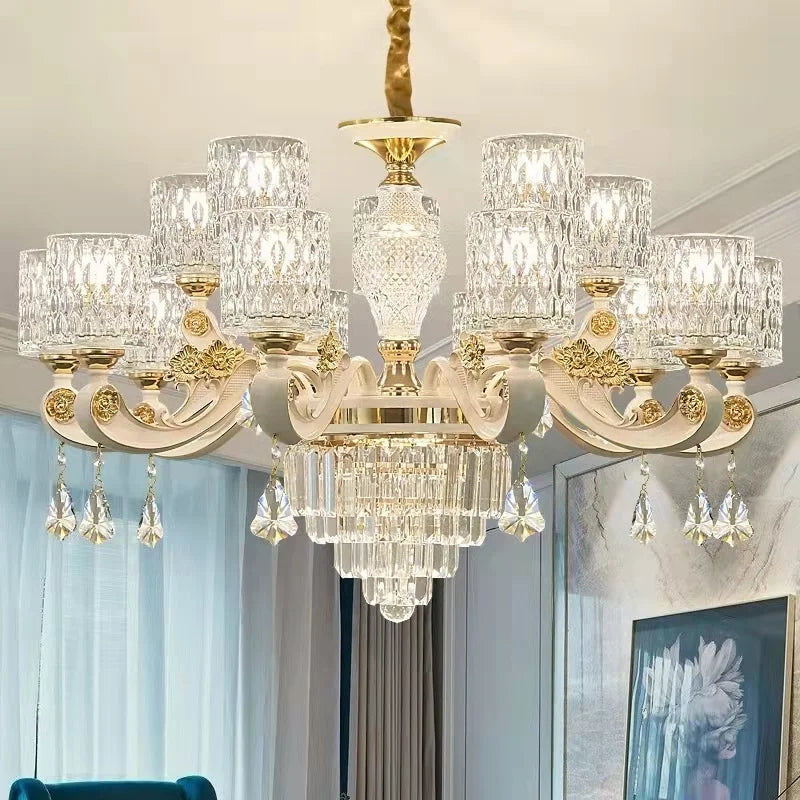 lámpara de vidrio cristal diseño moderno para un interior elegante