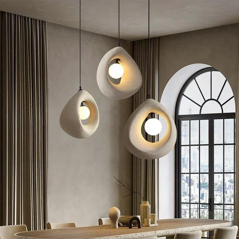 Lámpara LED estilo Japón Wabi Sabi: una iluminación pura y refinada