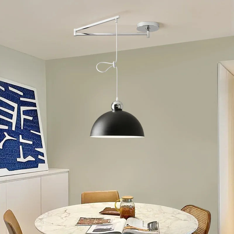Lámpara de araña LED con suspensión elegante