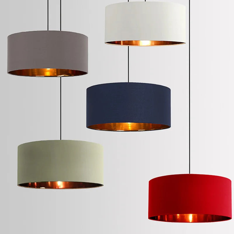 lámpara de lino para decoración interior moderna y elegante