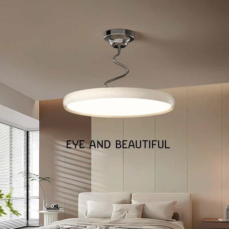 lámpara de techo moderna simple estilo nórdico en aluminio con luces LED