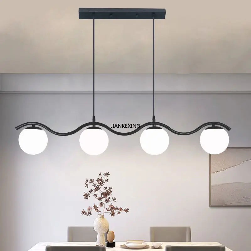 Lámpara de diseño moderno elegante transparente