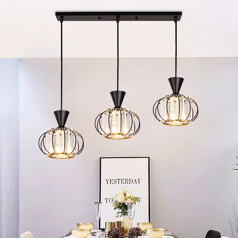 Lámpara de cristal moderna para interior refinado