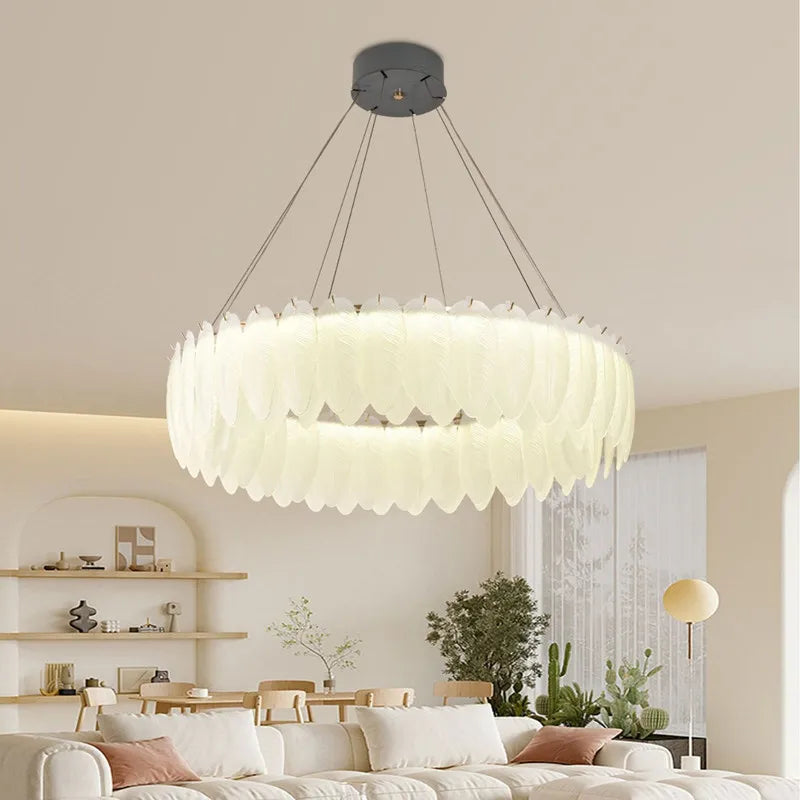 Lámpara colgante LED nórdica moderna elegante