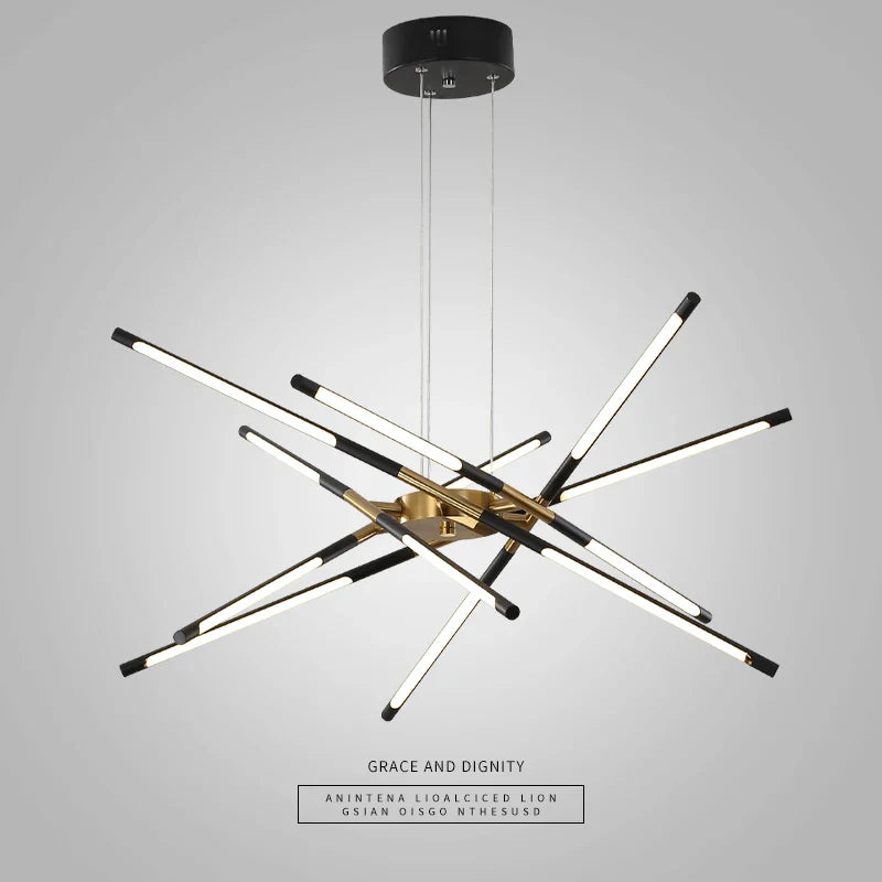 Lámpara de araña moderna nórdica elegante