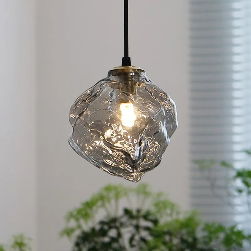 lámpara nórdica de vidrio lava hielo forma creativa retro