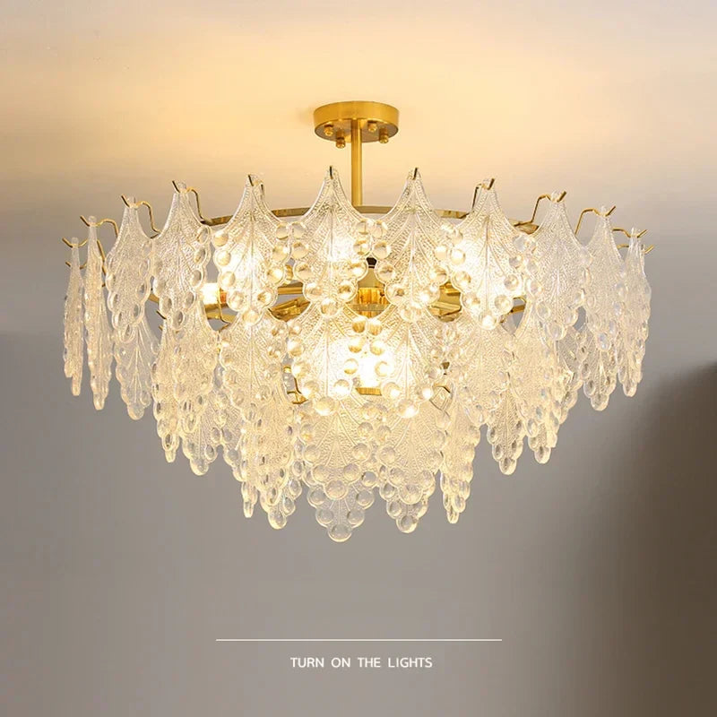 Lámpara de cristal romántica elegante