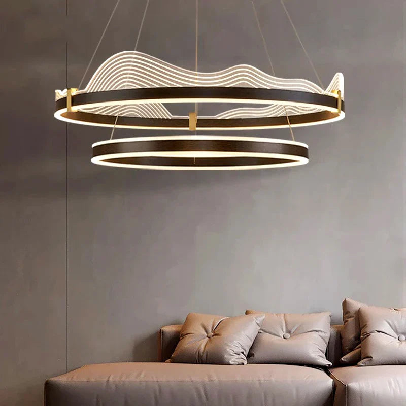Lámpara atmosférica moderna LED colgante para iluminación interior