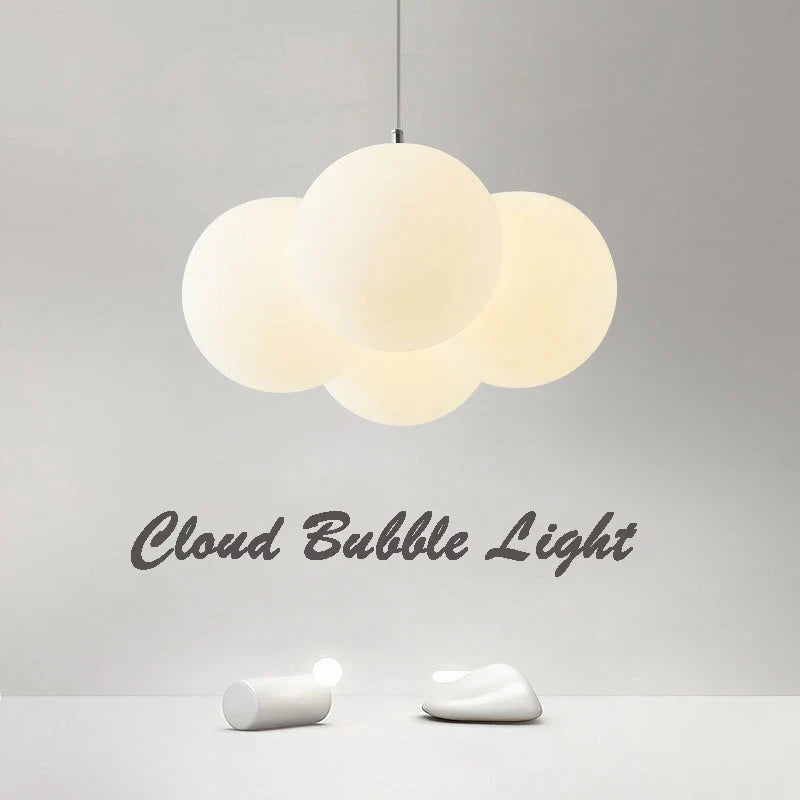 lustre nórdico LED nube suspensión 4/8 cabezas burbujas luminarias