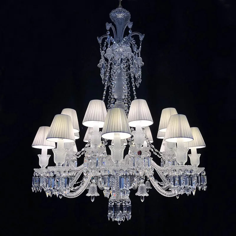 lámpara de cristal transparente para una iluminación elegante y refinada