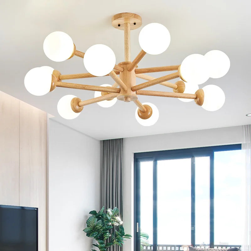 lámpara colgante moderna de vidrio con pantalla para decoración interior