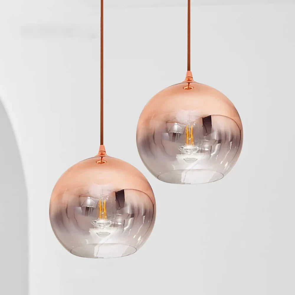 lustre 3D de vidrio efecto fuegos artificiales LED decorativo