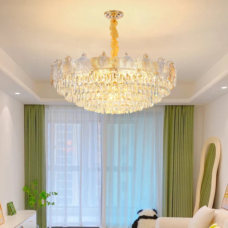 Lámpara de cristal de vidrio diseño moderno para interior elegante