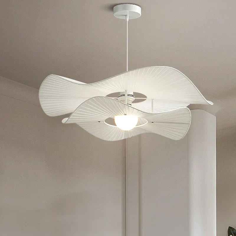lámpara nórdica con sombrero de tela LED para interior