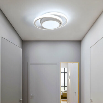 Plafón LED, lámpara de techo redonda 32W 2500lm, lámpara moderna para pasillo, dormitorio, cocina, salón, blanco frío 6000K, longitud 28cm