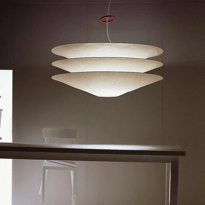 Lámpara nórdica wabi sabi LED suspensión loft luminaria