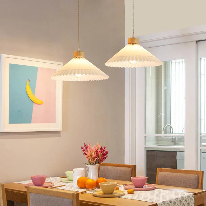 Lámpara de madera diseño contemporáneo elegante