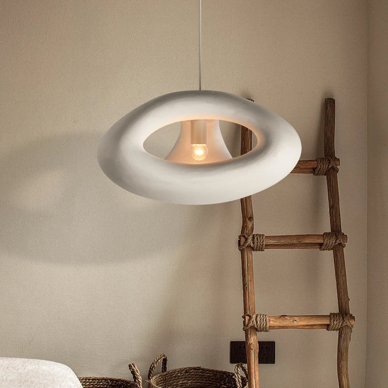 lámpara nórdica wabi sabi led iluminación artística bar café