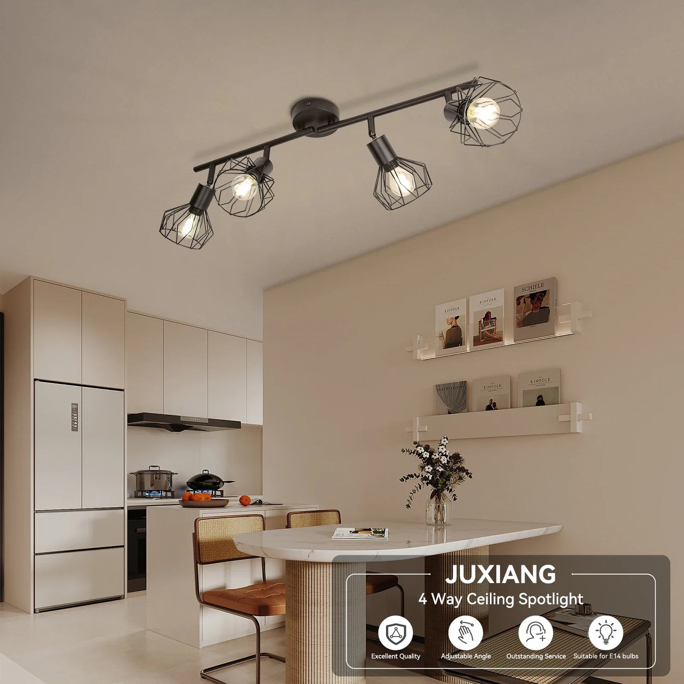 Lámpara de diseño luminosa moderna y chic