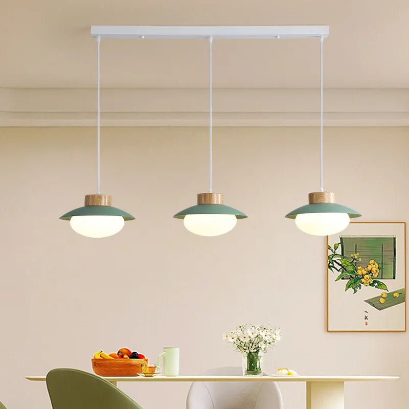Lámpara de araña LED de metal contemporánea elegante