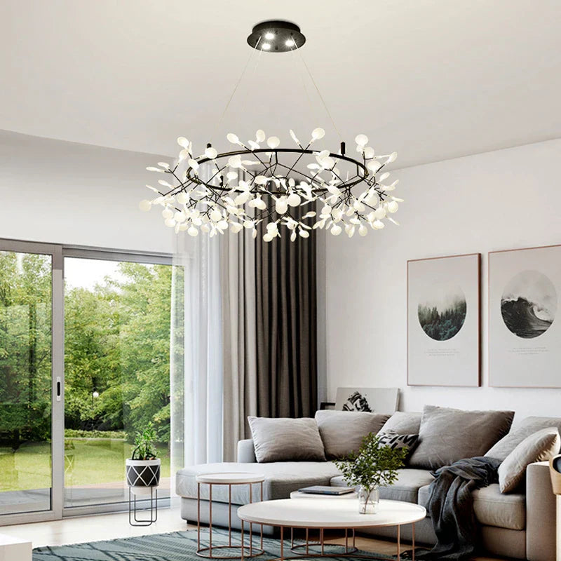 lámpara creativa de acero inoxidable y acrílico para decoración interior
