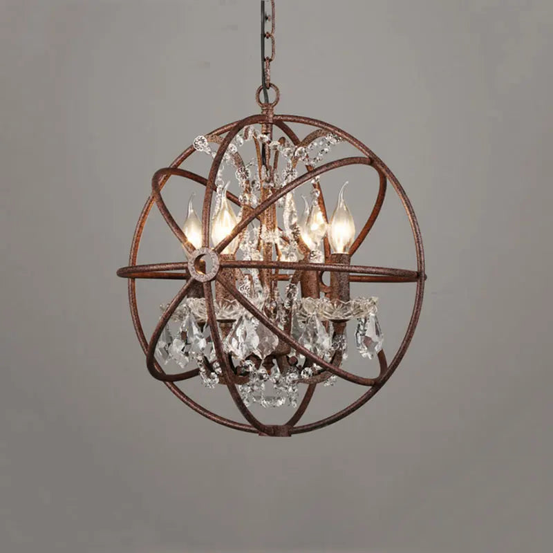 lustre estilo americano retro loft en cristal para bar restaurante