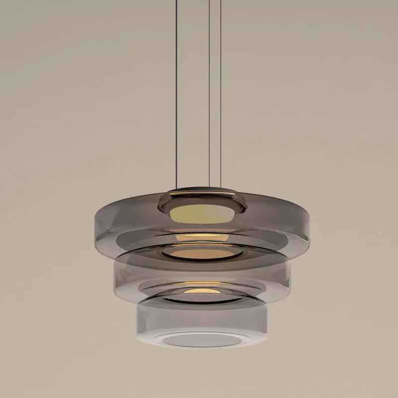lámpara led minimalista de vidrio arte creatividad decoración italiana
