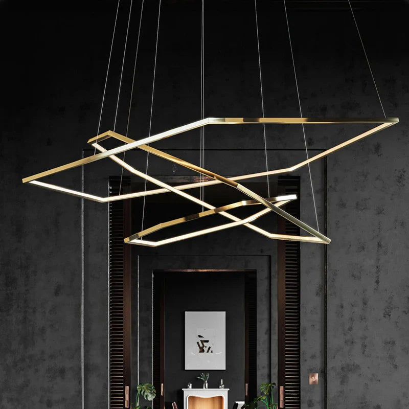 Lámparas colgantes modernas de lujo oro LED salón comedor iluminación decorativa candelabro candelabro interior dormitorio luminarias suspendidas