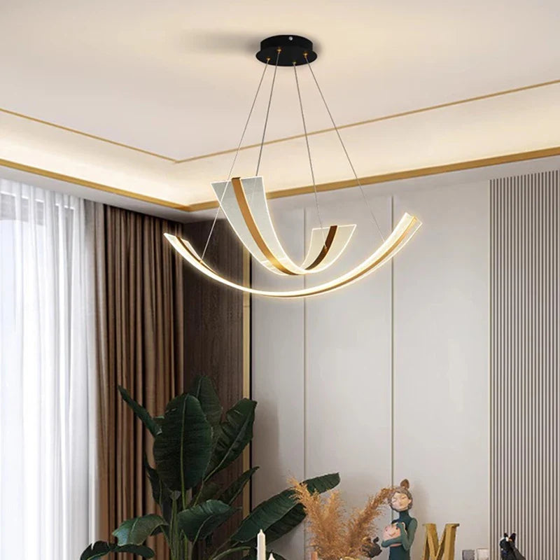 Lámpara colgante LED decorativa moderna para iluminación interior