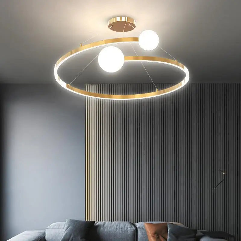 lámpara nórdica diseño minimalista iluminación creativa curva