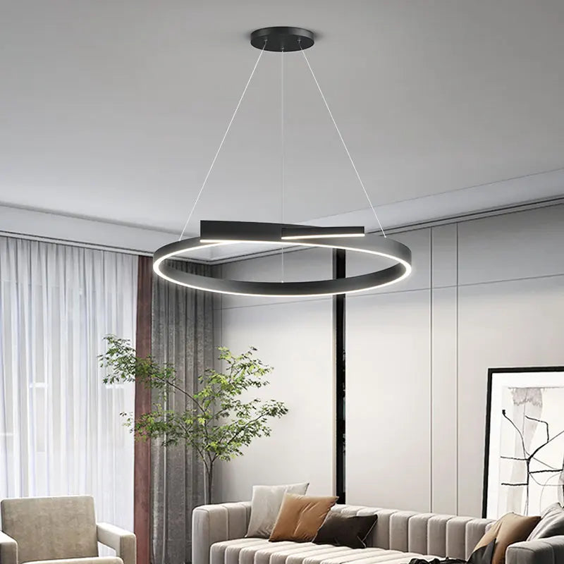 lámpara de techo minimalista moderna led diseño creativo para salón
