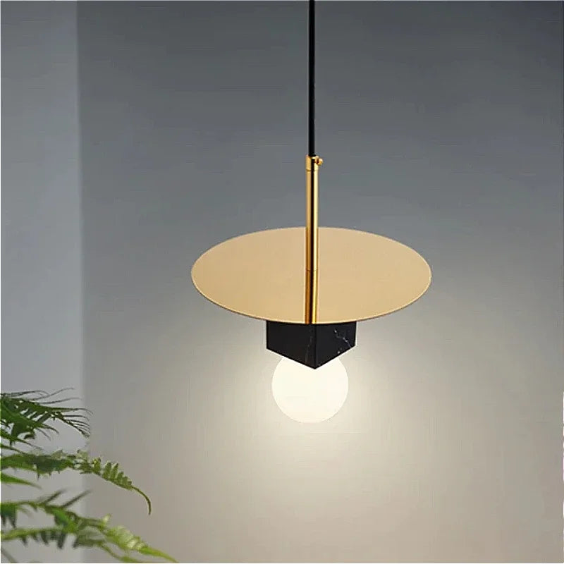 lámpara de mármol nórdico diseño minimalista creativo para decoración moderna