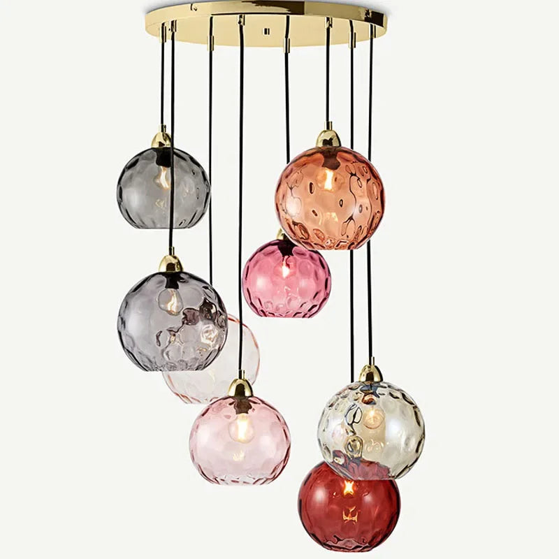 Lámpara de techo bola cristal escandinava diseño