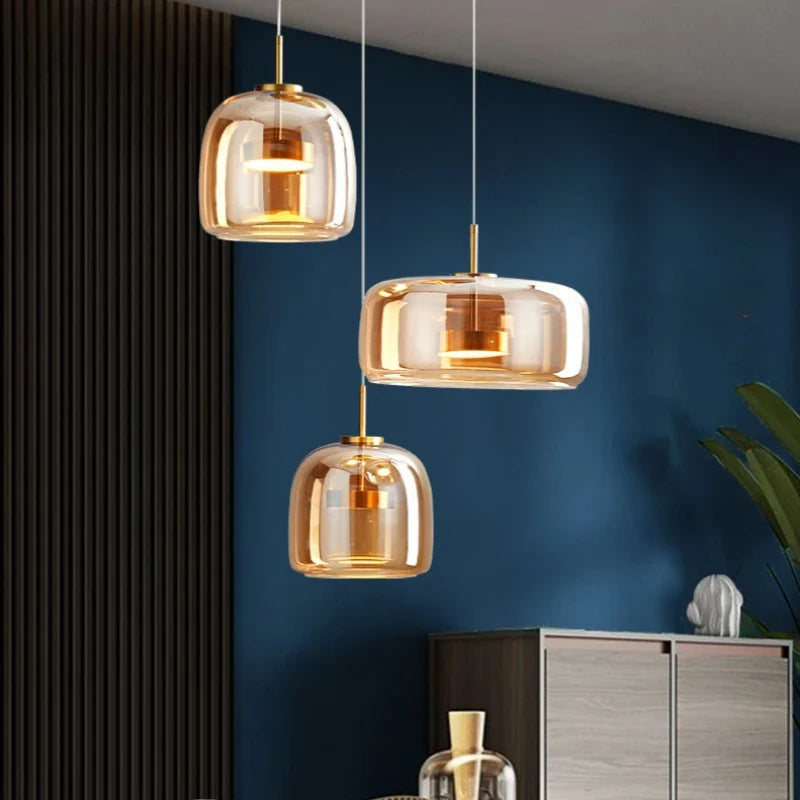 Lámpara elegante de cristal diseño moderno