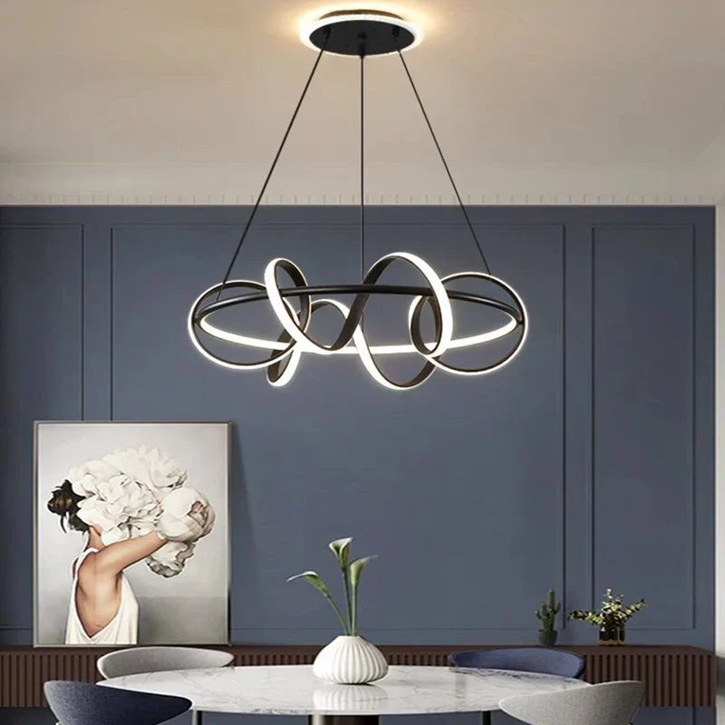 Lámpara colgante nórdica para iluminación interior lámparas suspendidas