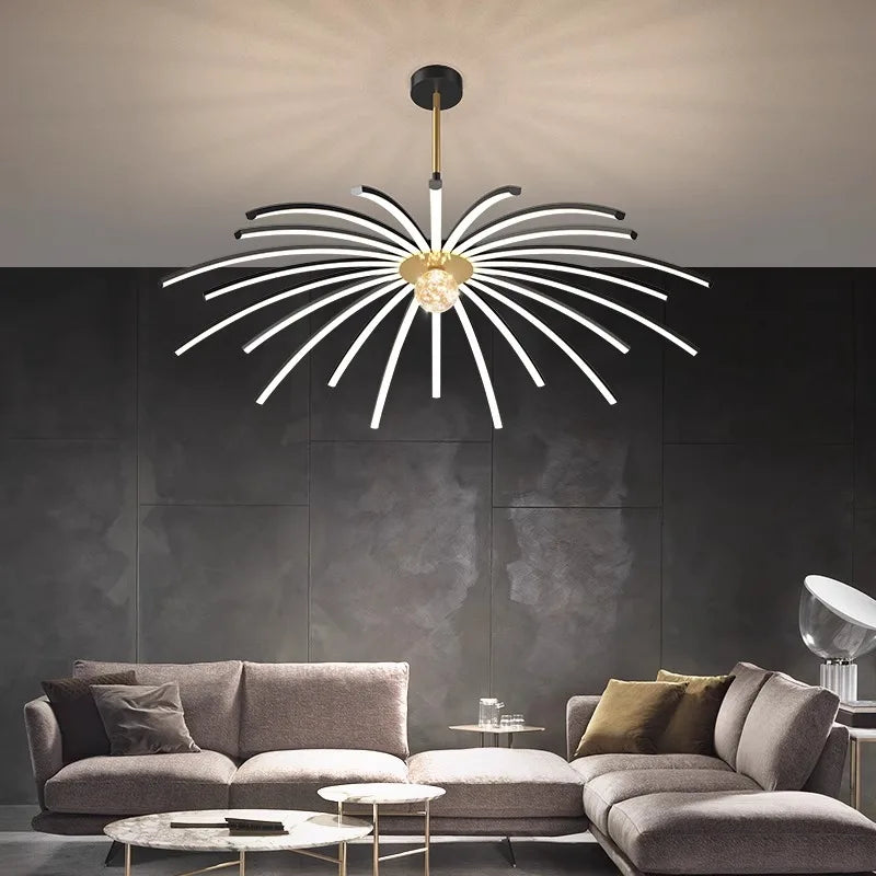 Decoración nórdica para el hogar comedor suspensión luces iluminación interior plafón suspensión lámpara para salón