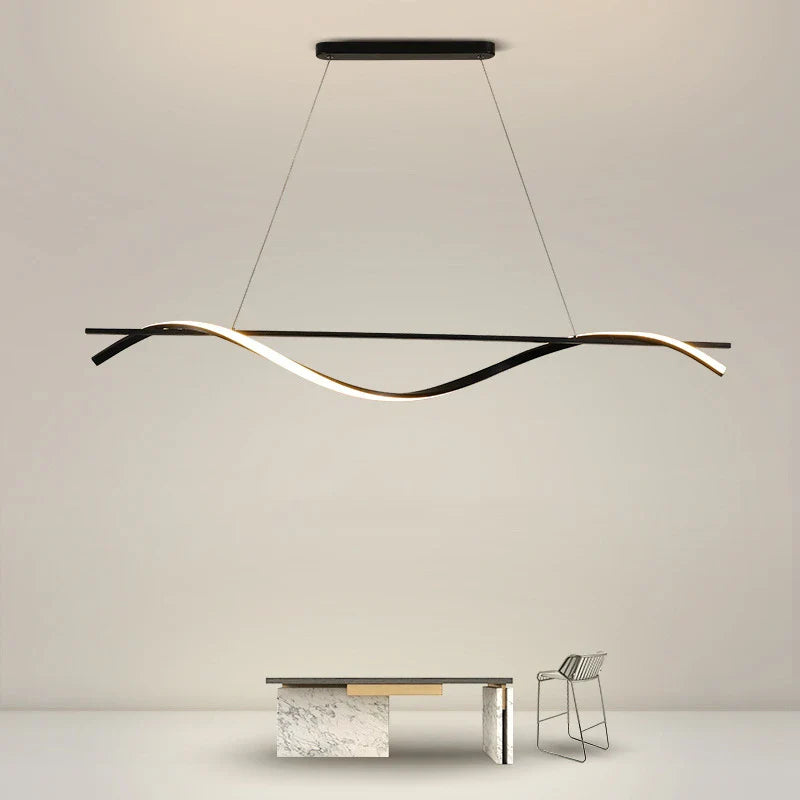 Lámpara de araña aluminio minimalista contemporánea