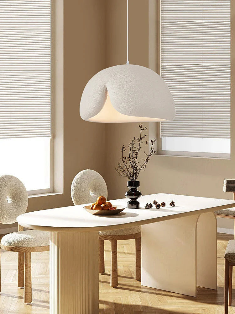 lámpara nórdica minimalista wabi sabi led suspendida decoración loft