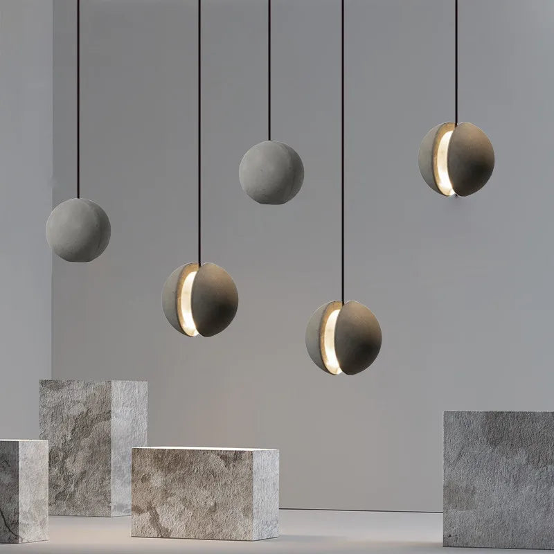 Lámpara lunar moderna nórdica elegante