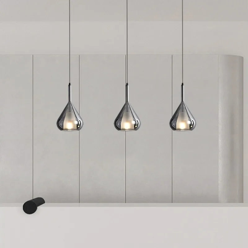 lámpara de diseño italiano moderno minimalista en vidrio