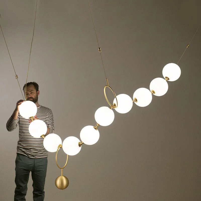 Lámpara LED nórdica contemporánea elegante